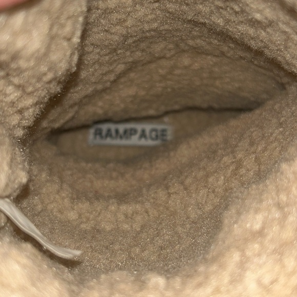 Rampage Westie Faux Fur and Suede Fleece Lined Leather Boots Size 6 - Picture 10 of 11